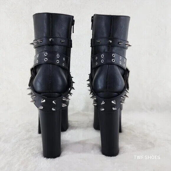 Demonia Torment Chunky Heel Platform Goth Punk Ankle Boots - Totally Wicked Footwear