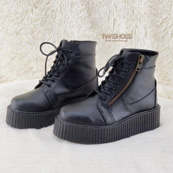 DEMONIA V-Creeper 571 Goth Punk Ankle High Top Platform Creeper