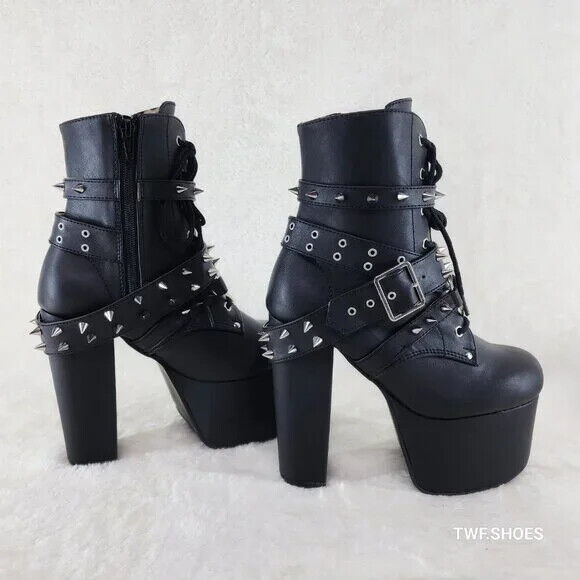 Demonia Torment Chunky Heel Platform Goth Punk Ankle Boots - Totally Wicked Footwear