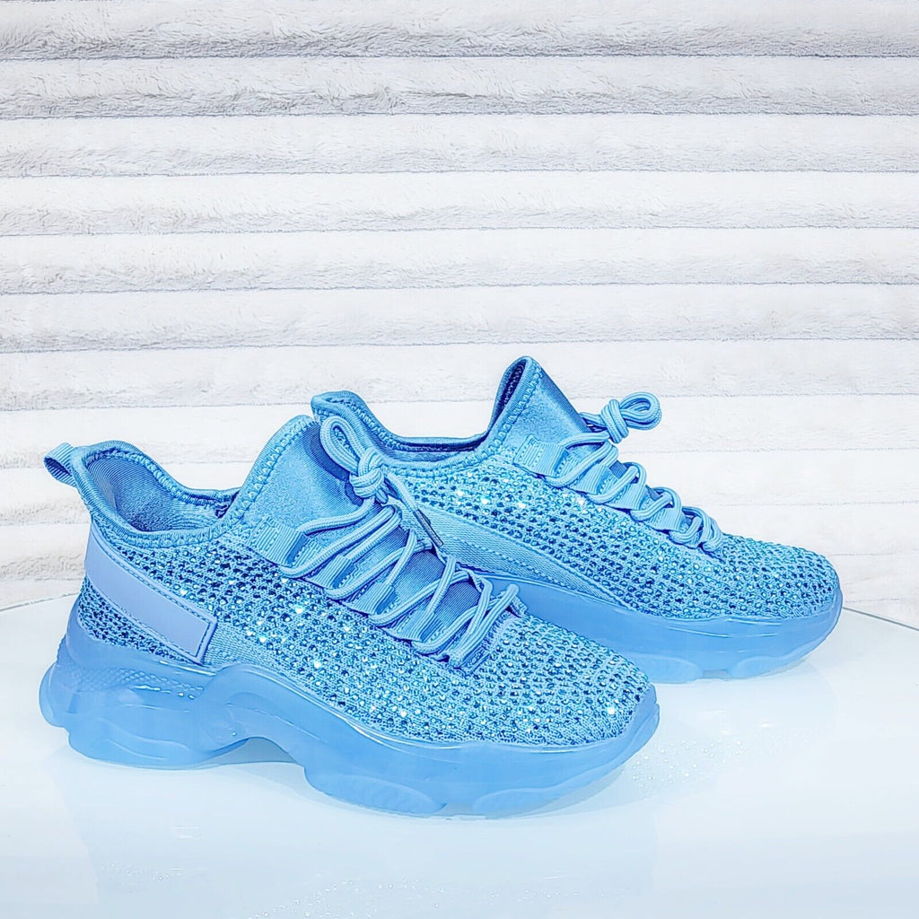 Frey Blue Jelly Sole Slip On Pull Tie Comfy Running Shoes Sneakers - Totally Wicked Footwear