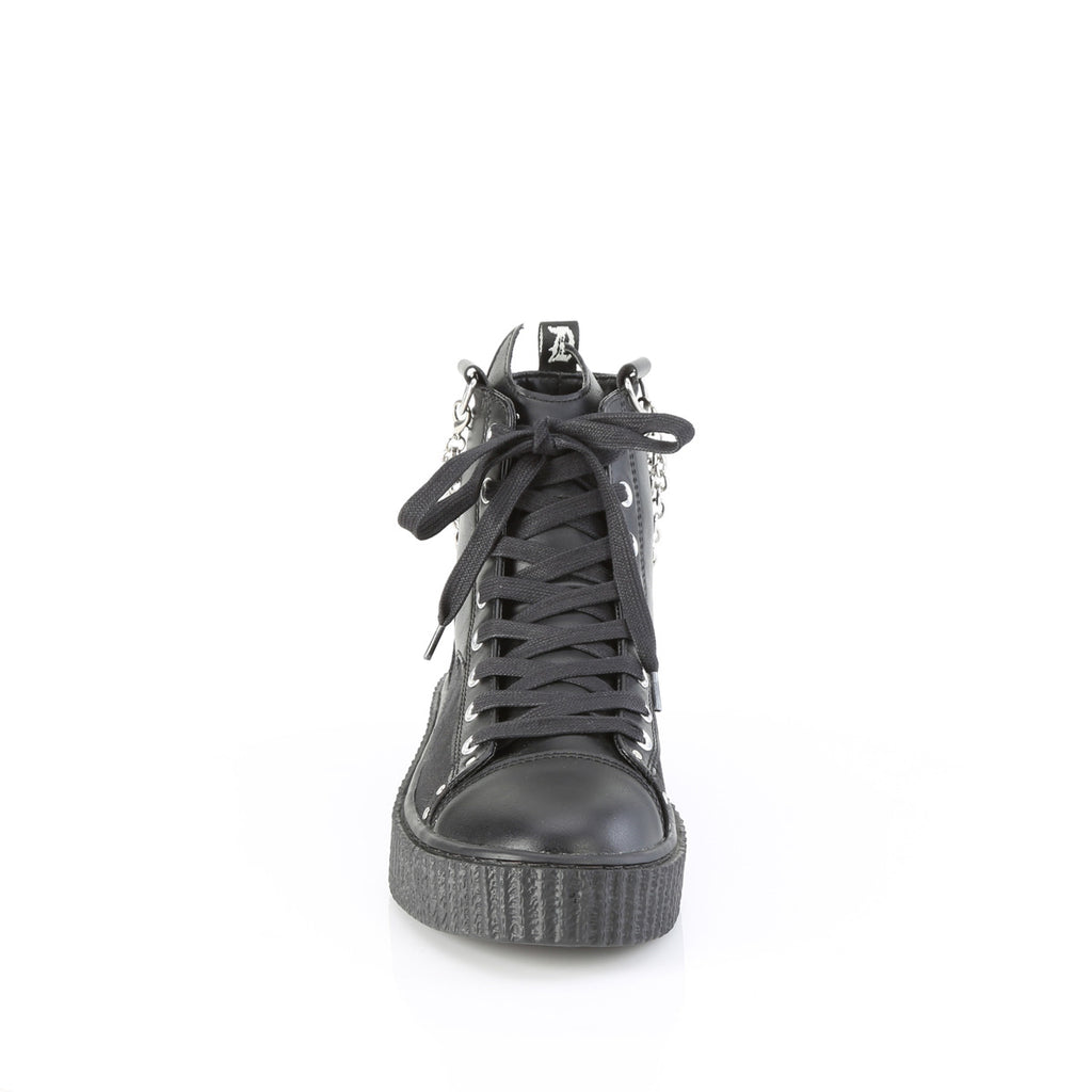 Sneeker 230 High Top Ankle Creeper Unisex Sneaker - Demonia Direct - Totally Wicked Footwear
