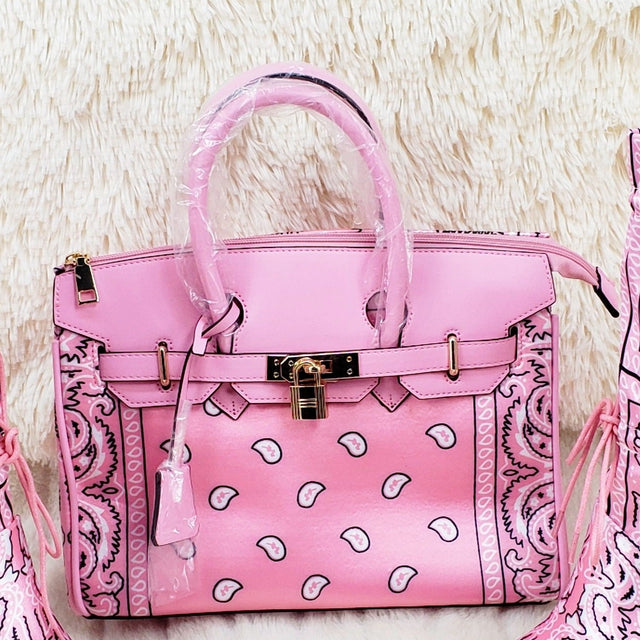 Pink Bandanna Purse - Totally Wicked Footwear