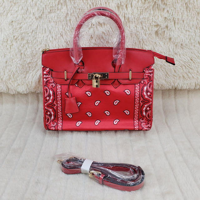 Red Bandanna Purse - Totally Wicked Footwear