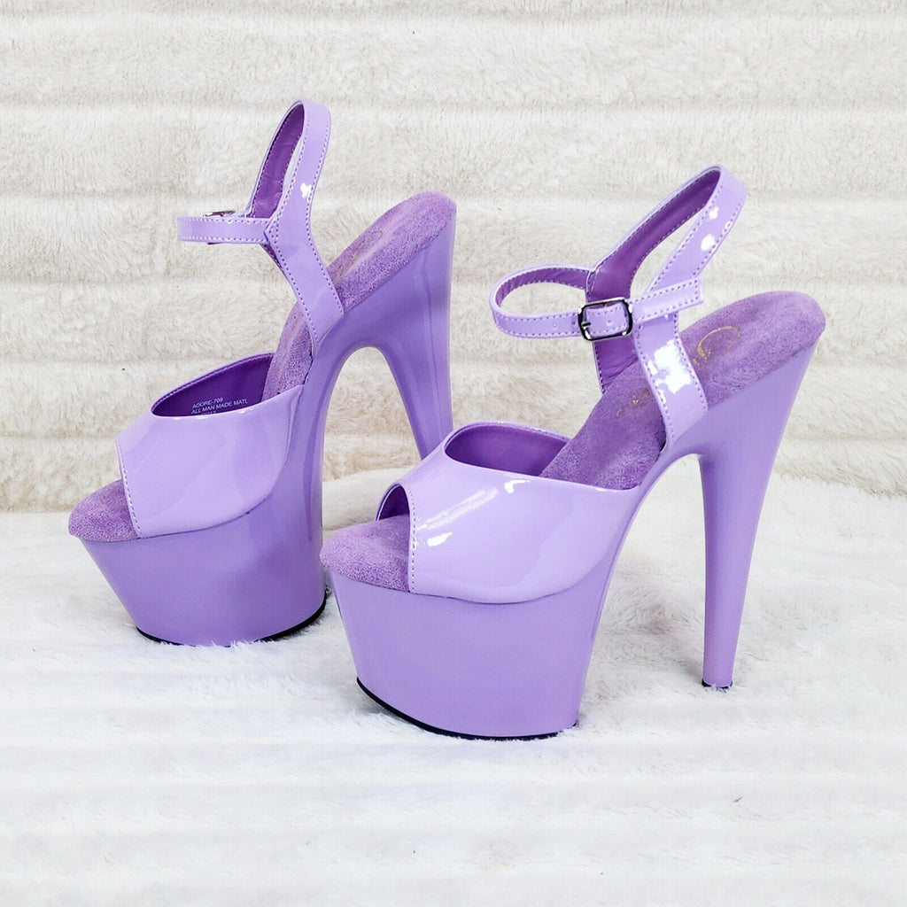 Adore 709 Lilac Purple Patent Platform Extreme 10" Heels Sizes 5-14 NY - Totally Wicked Footwear