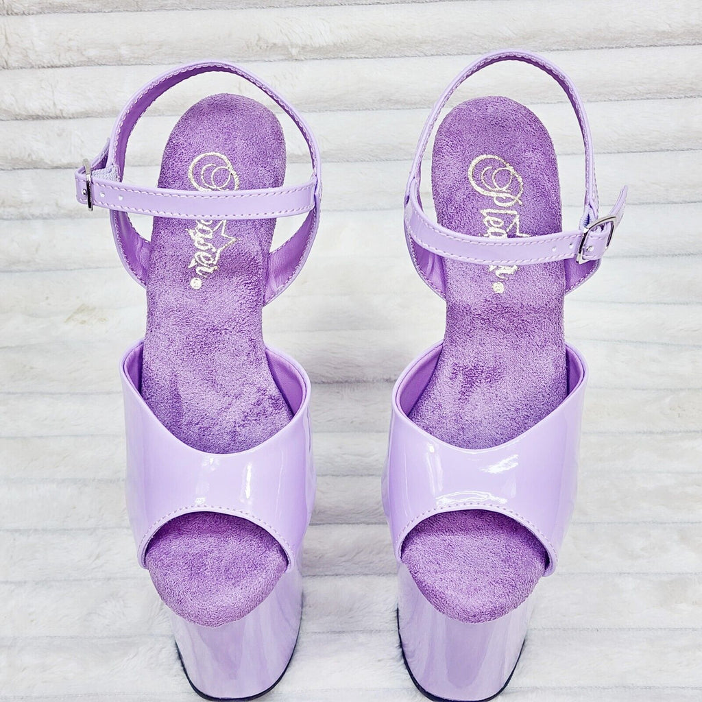 Flamingo 09 Lilac Purple Patent Platform  8" Heels Sizes 5-14 NY - Totally Wicked Footwear