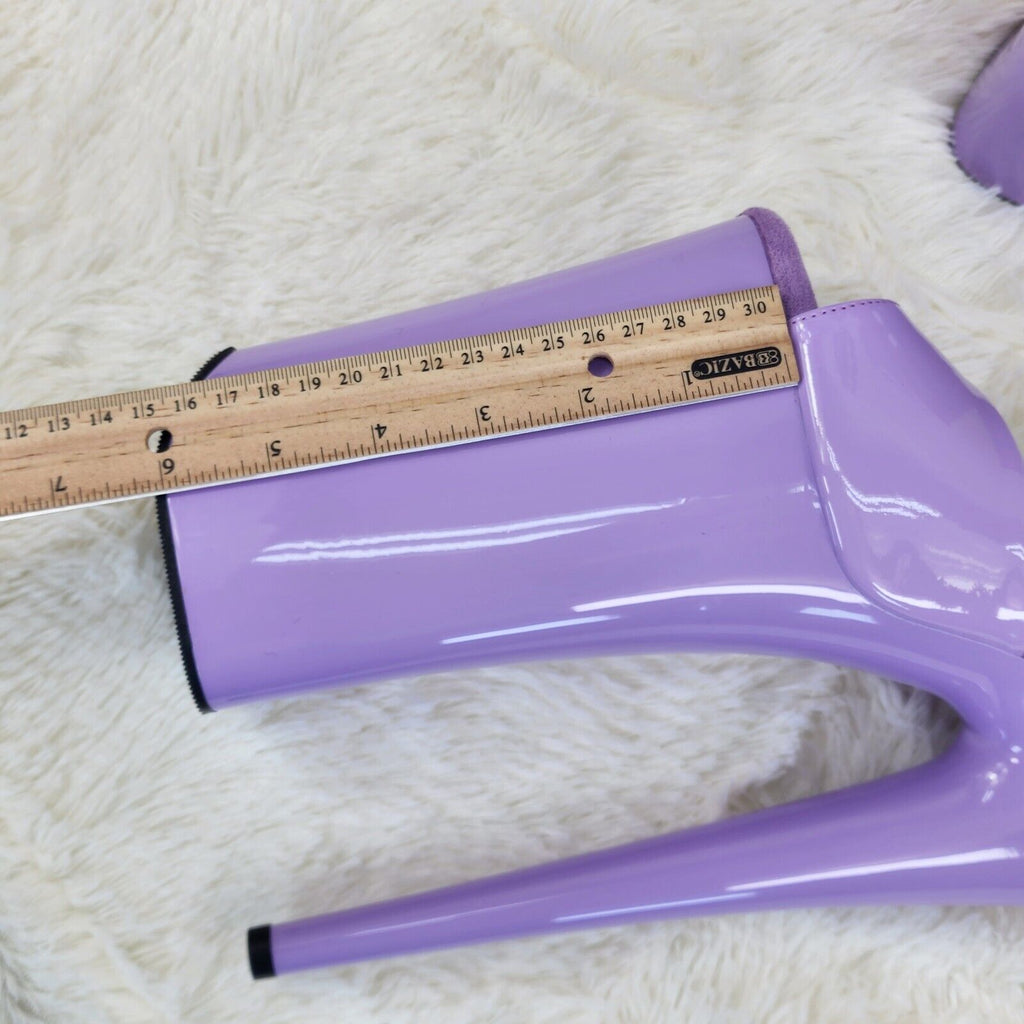 Beyond 009 Lilac Purple Patent Platform Extreme 10" Heels Sizes 5-12 NY - Totally Wicked Footwear