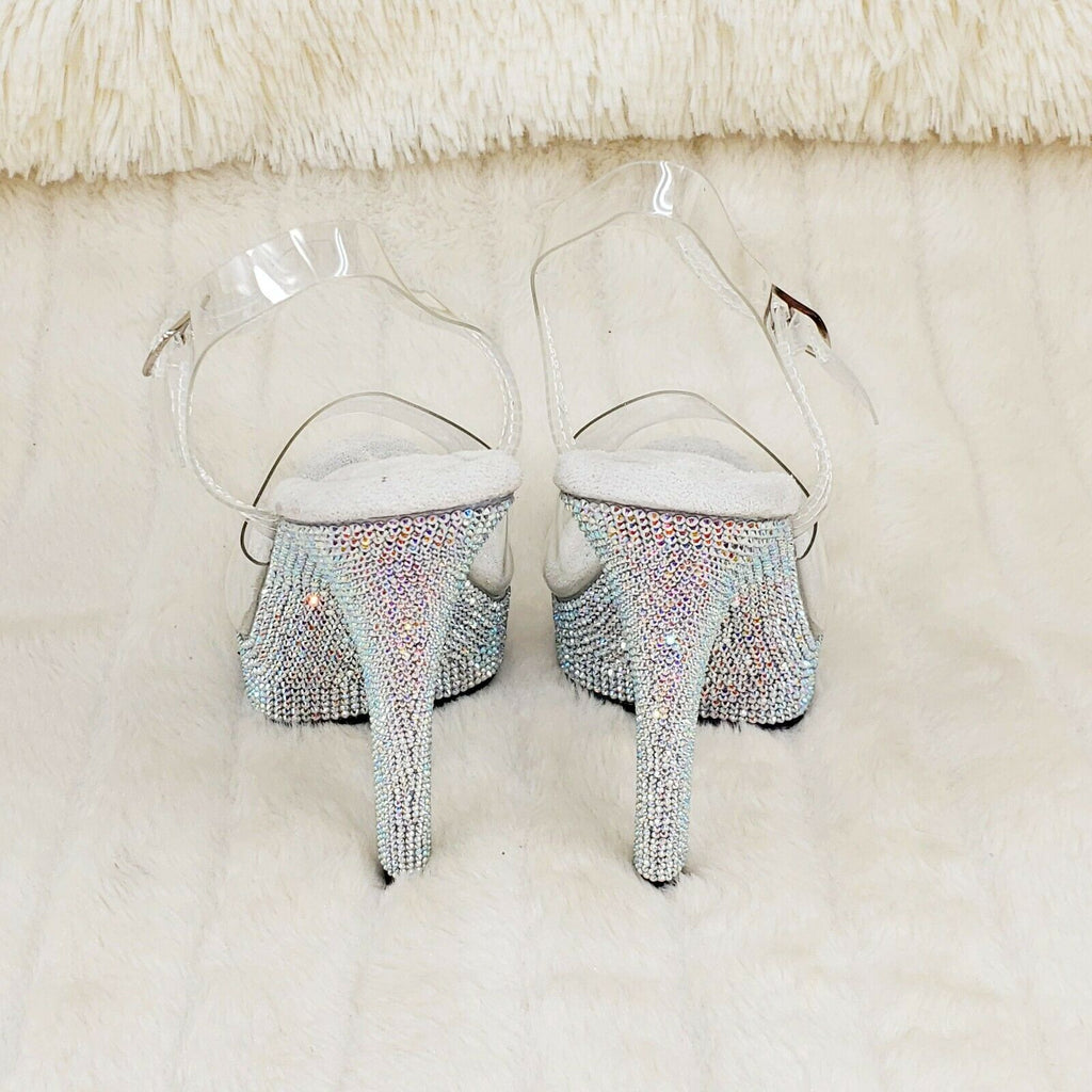 Majesty 508DM Rhinestone Platform 5" Stiletto High Heel Shoes IN HOUSE - Totally Wicked Footwear