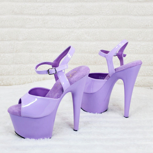 Adore 709 Lilac Purple Patent Platform Extreme 10" Heels Sizes 5-14 NY - Totally Wicked Footwear