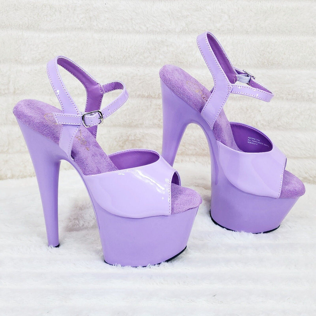 Adore 709 Lilac Purple Patent Platform Extreme 10" Heels Sizes 5-14 NY - Totally Wicked Footwear