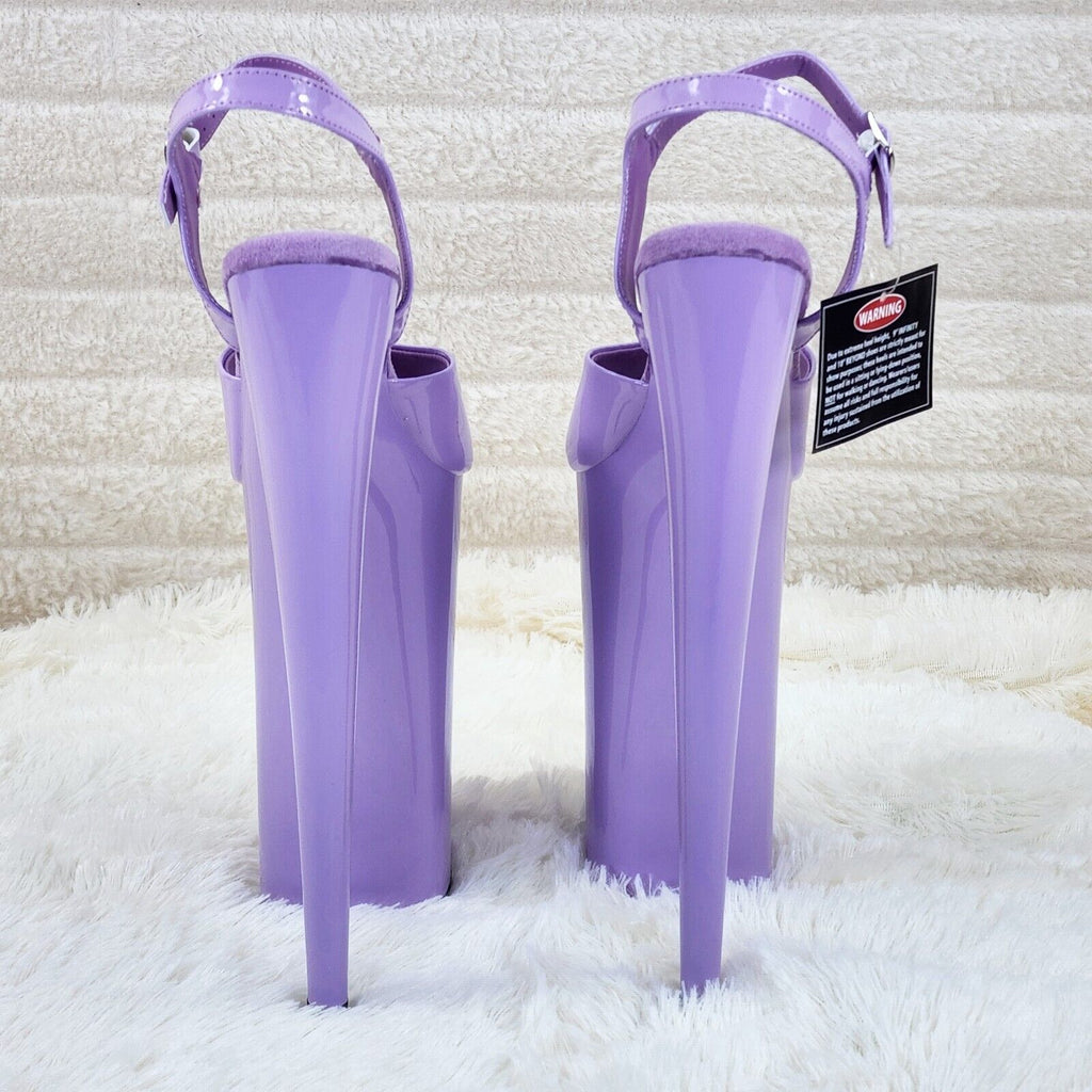 Beyond 009 Lilac Purple Patent Platform Extreme 10" Heels Sizes 5-12 NY - Totally Wicked Footwear