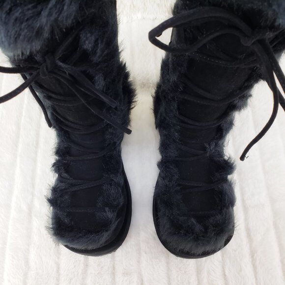 Club Stomper Black Mammoth Platform Goth Punk Knee Boots NY Restock - Totally Wicked Footwear