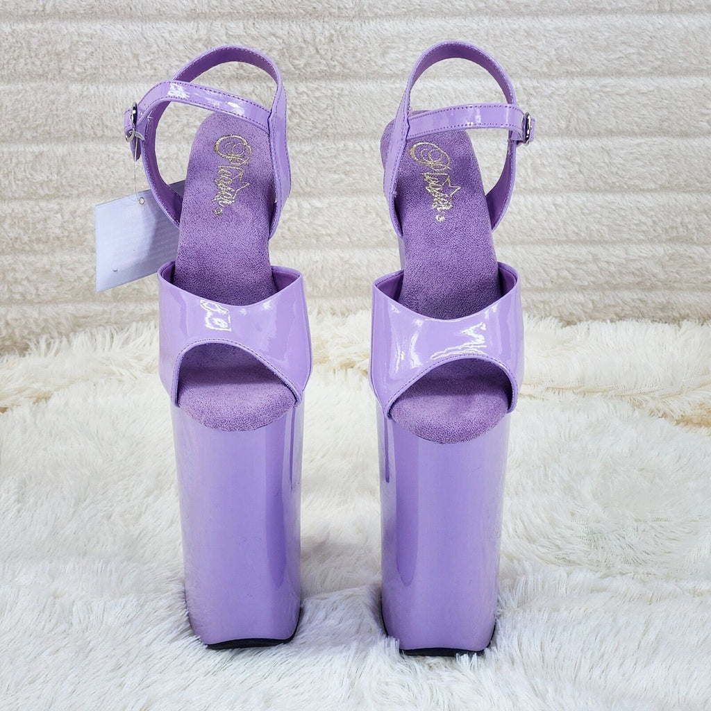 Beyond 009 Lilac Purple Patent Platform Extreme 10" Heels Sizes 5-12 NY - Totally Wicked Footwear