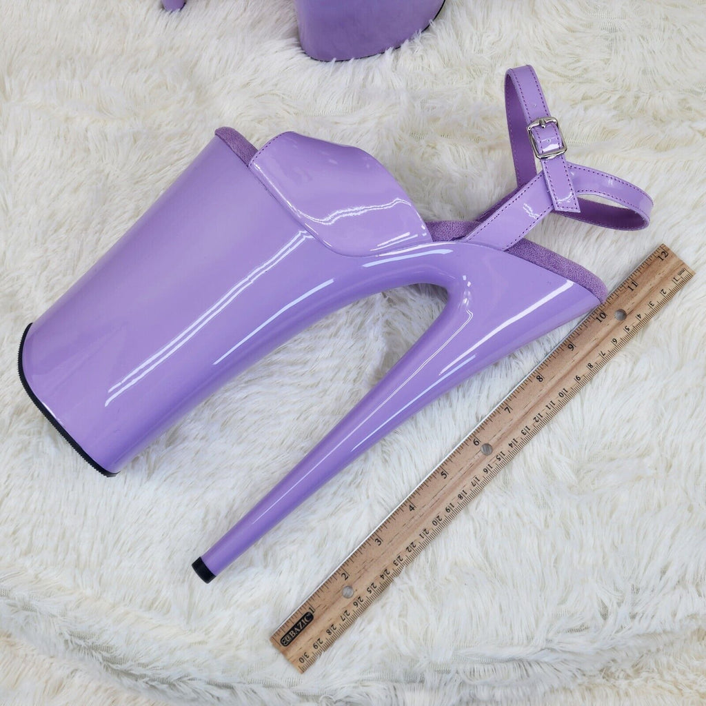 Beyond 009 Lilac Purple Patent Platform Extreme 10" Heels Sizes 5-12 NY - Totally Wicked Footwear