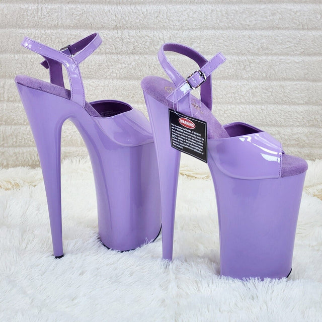 Beyond 009 Lilac Purple Patent Platform Extreme 10" Heels Sizes 5-12 NY - Totally Wicked Footwear