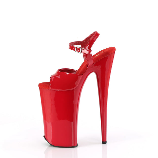 Beyond 009 Red 10" Platform Heel Sandals - PLEASER DIRECT - Totally Wicked Footwear
