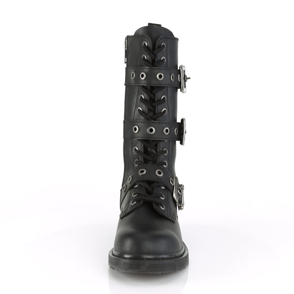 Bolt 330 Black Matte Vegan Leather Mens- Demonia Direct - Totally Wicked Footwear