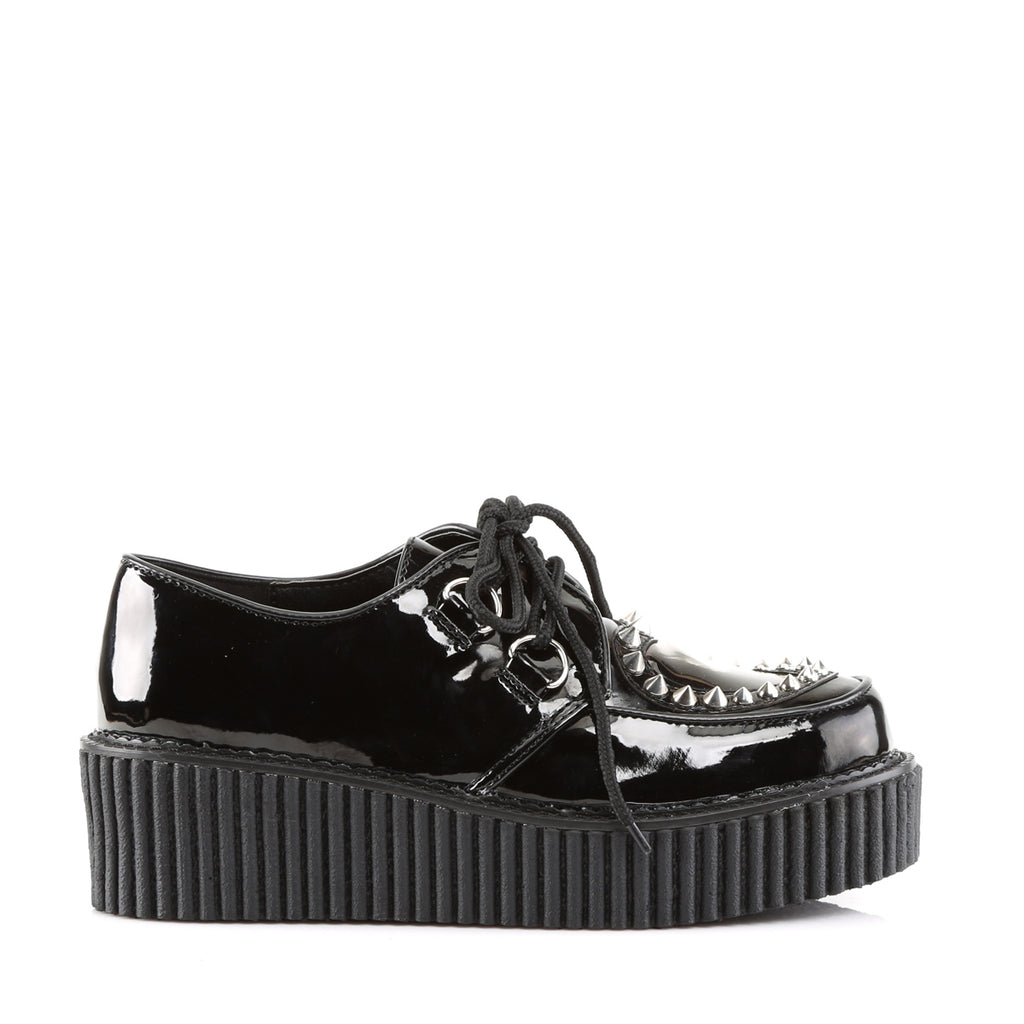 Creeper 108 2" Platform Black Patent Oxford Woman's 6-11 - Totally Wicked Footwear