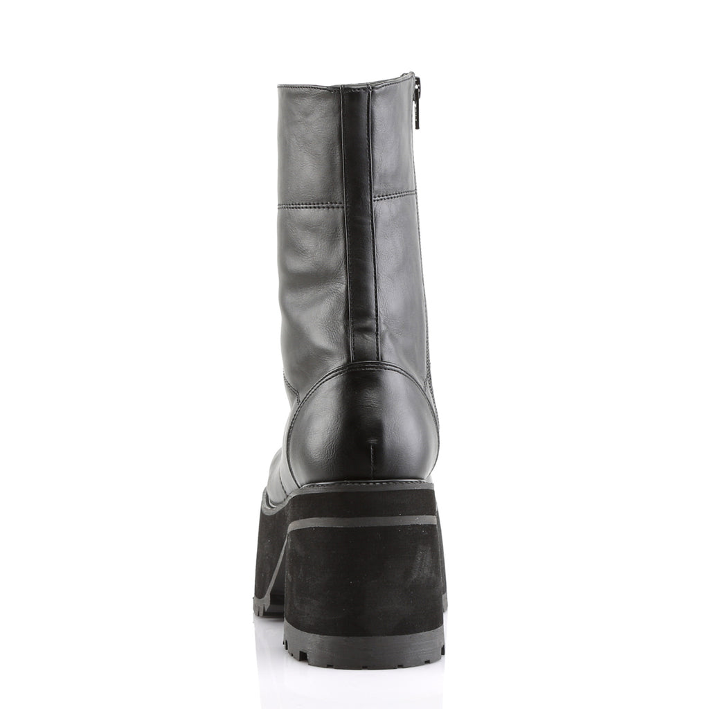 Ranger 301 Black Vegan Leather Boots 6-12  - Demonia Direct - Totally Wicked Footwear