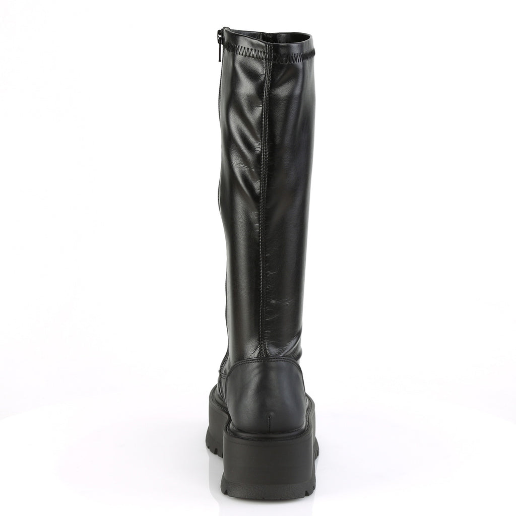 Slacker 200 Black Platform Combat Gothic Punk Boots - Totally Wicked Footwear