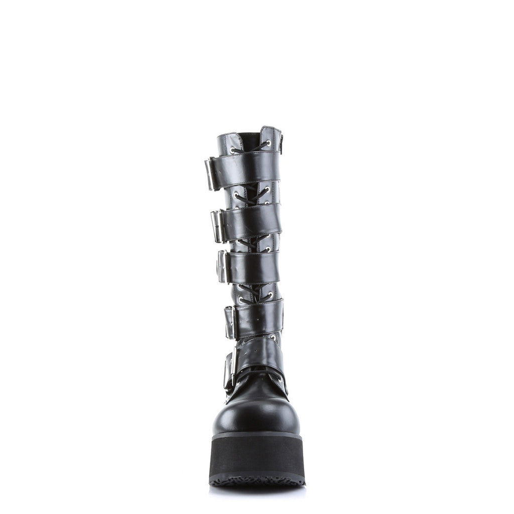Trashville 518  Gothic Style Platform Mid Calf Boot Men's Sizes - Totally Wicked Footwear