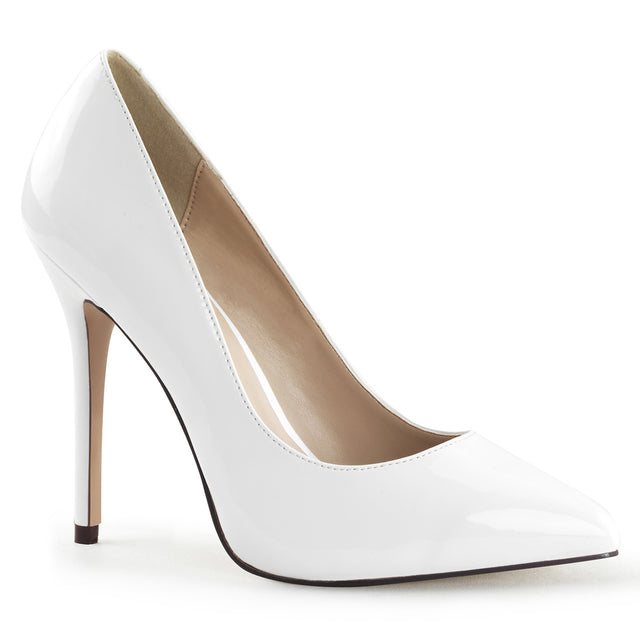 Amuse 20 White Patent Pump 5" Heels - Direct - Totally Wicked Footwear