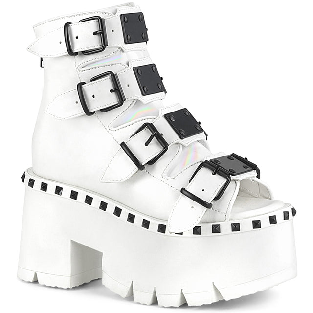 Ashes 70 Platform Goth Sandal Boots - Demonia Direct - Totally Wicked Footwear