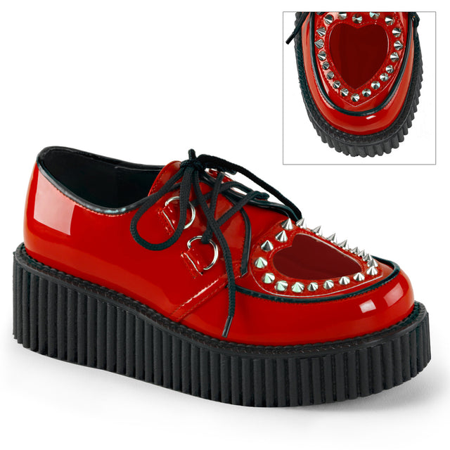 Creeper 108 2" Platform Red Patent Oxford Woman's 6-11 - Totally Wicked Footwear