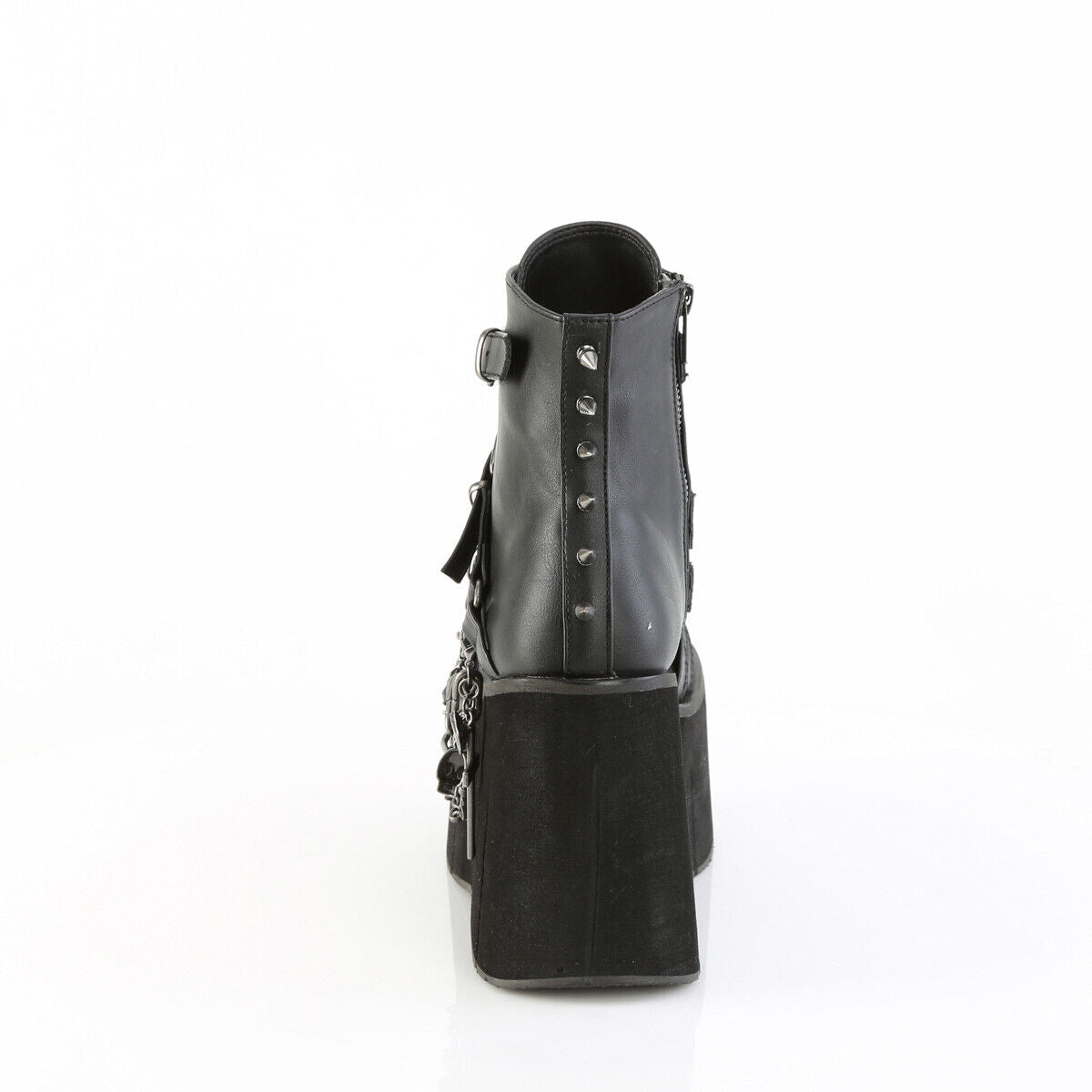 Demonia Kera Goth Platform Wedge Ankle Boots With Chain Charms & Pentagram - Totally Wicked Footwear