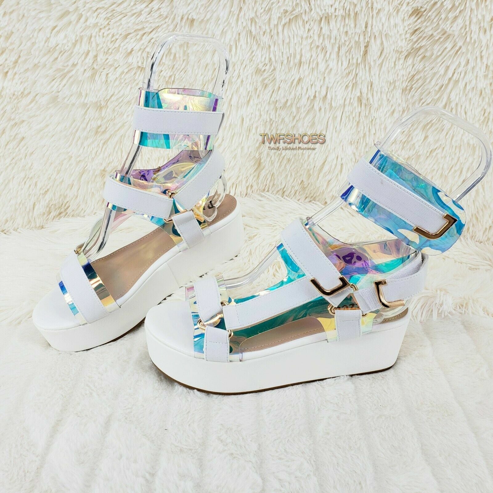 Pazzle 2" Flatform Harness Strap Sandal Comfy New Shoes