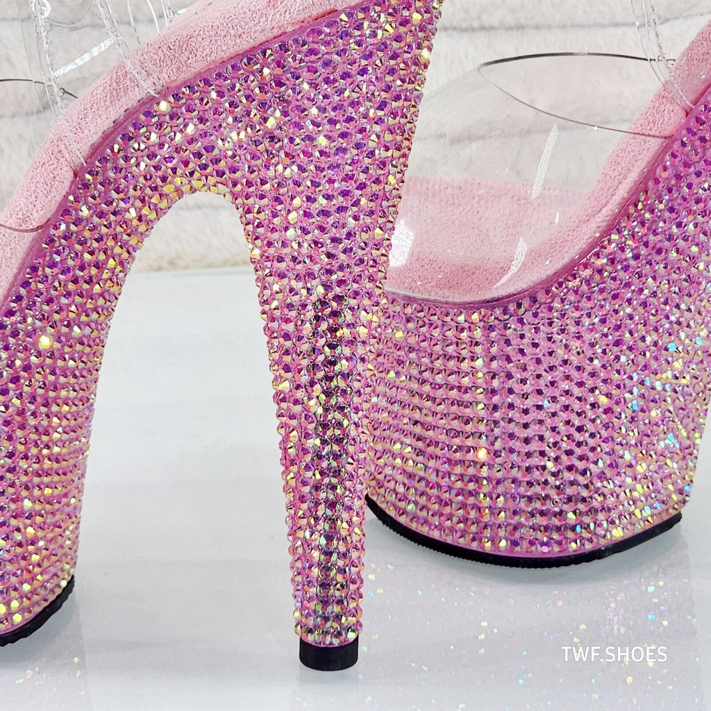 Pink Glitter Wedding Glitter Stiletto High Heel Pointed Toe Sequin Pumps  Shoes | Up2Step