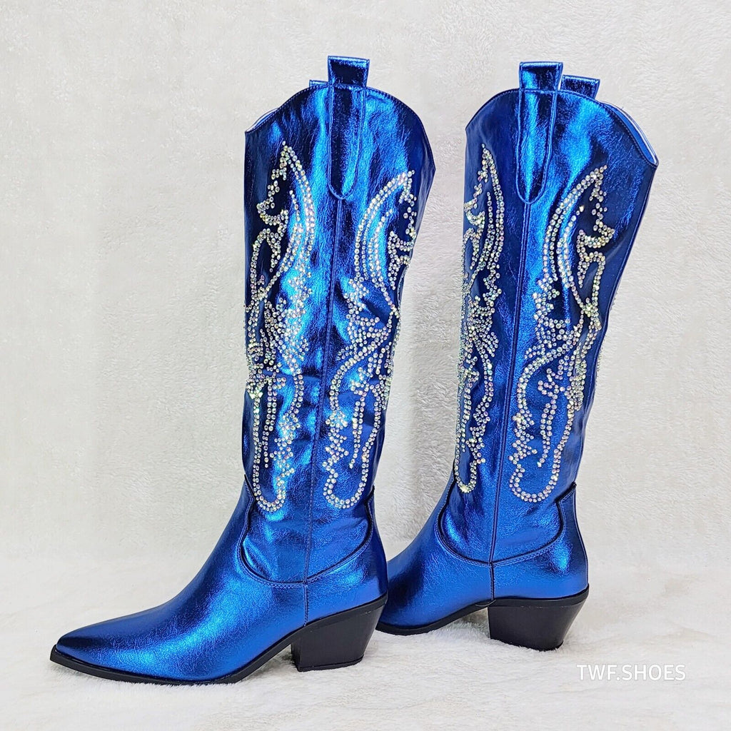 Royal blue cheap cowgirl boots