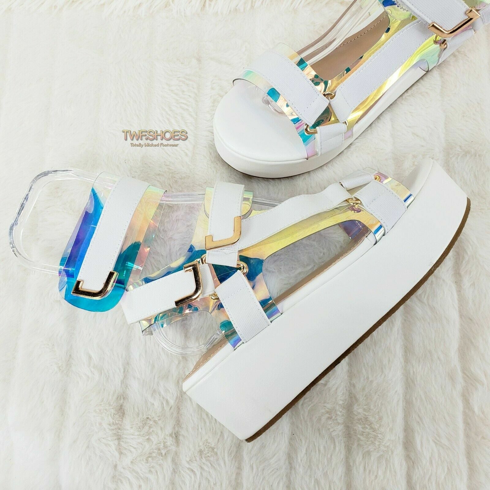 Pazzle 2" Flatform Harness Strap Sandal Comfy New Shoes