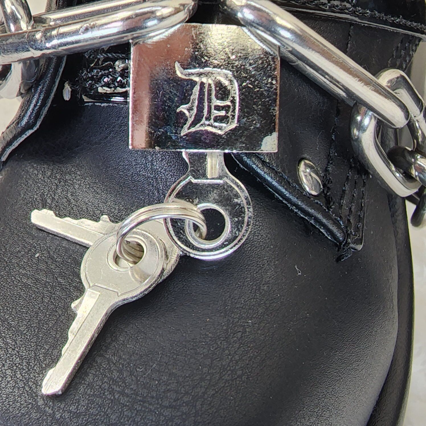 Camel 205 Chain & Padlock Platform Goth Ankle Boots Front Zipper & Straps - Totally Wicked Footwear