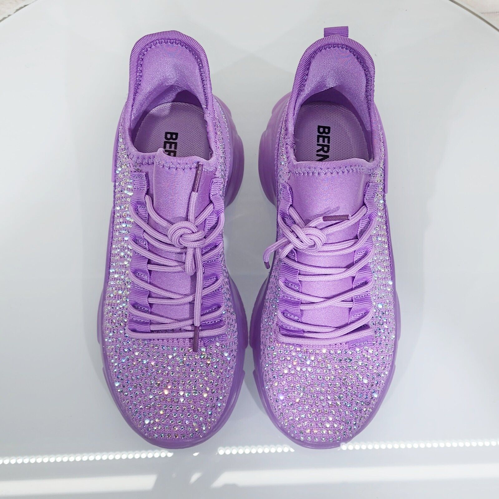 Frey Purple Jelly Sole Slip On Pull Tie Comfy Running Shoes Sneakers - Totally Wicked Footwear