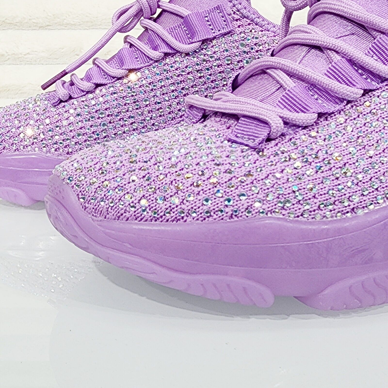 Frey Purple Jelly Sole Slip On Pull Tie Comfy Running Shoes Sneakers - Totally Wicked Footwear