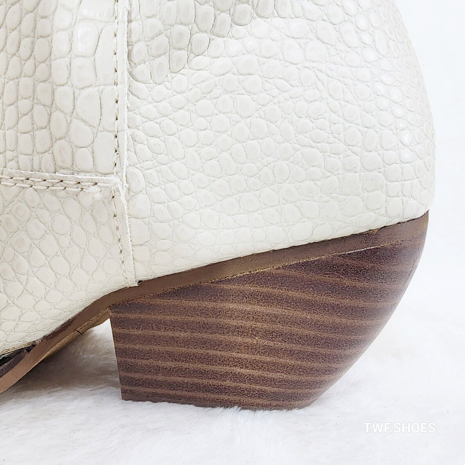 Snake Bite Cream Western Reptile Cowboy Pull On Country Cowgirl Boots - Totally Wicked Footwear