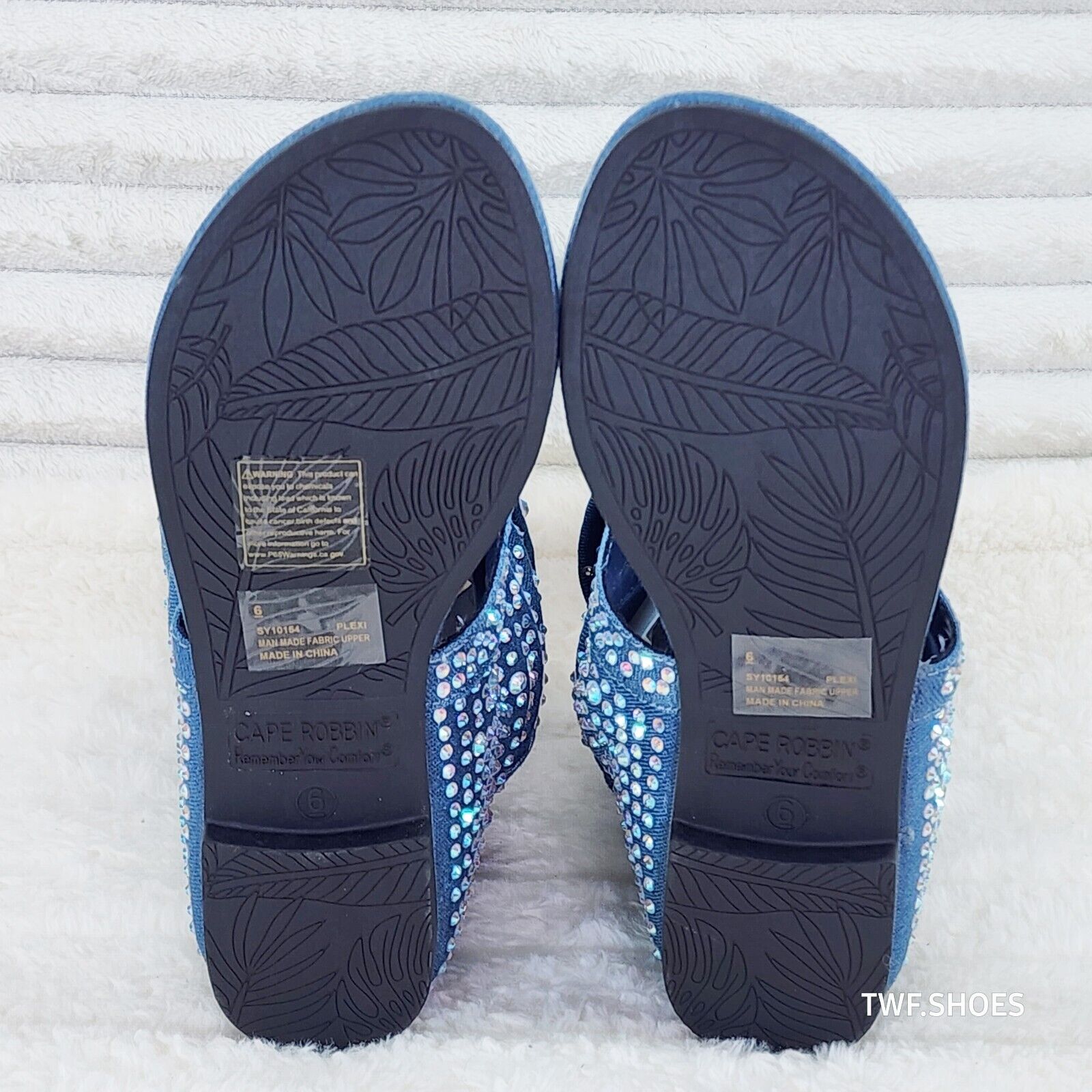 Perplex Denim & Rhinestones Sandal Slouch Boots Shooties - Totally Wicked Footwear