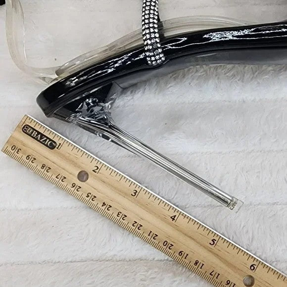 Lexton Black Knotted Strap Rhinestone Stiletto High Heels Sandal NEW - Totally Wicked Footwear