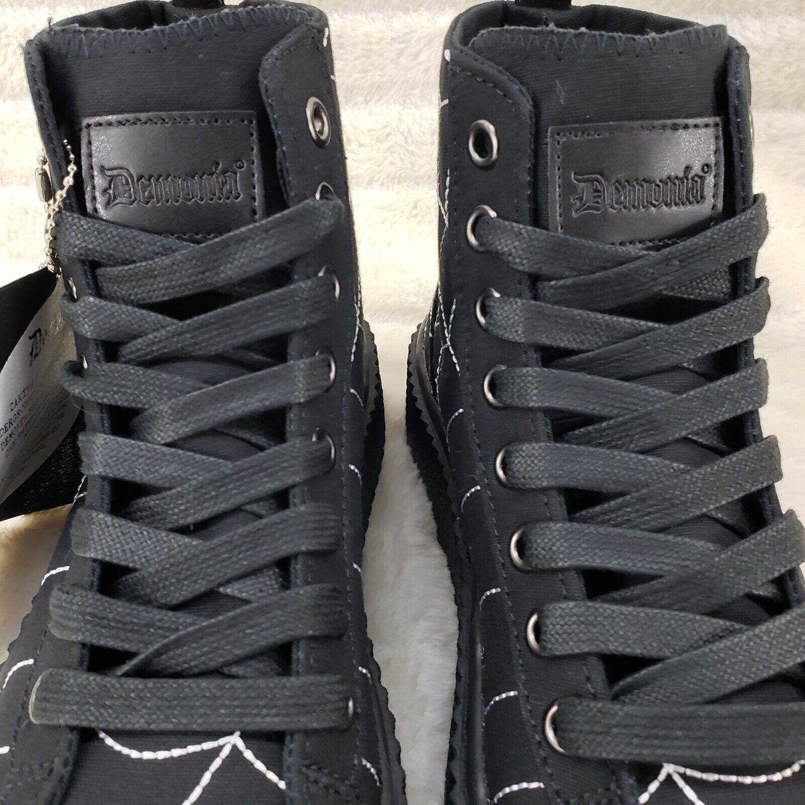 Sneeker X RAY Skeleton Foot Hi-Top Creeper Sneaker Goth Punk Men's IN HOUSE - Totally Wicked Footwear