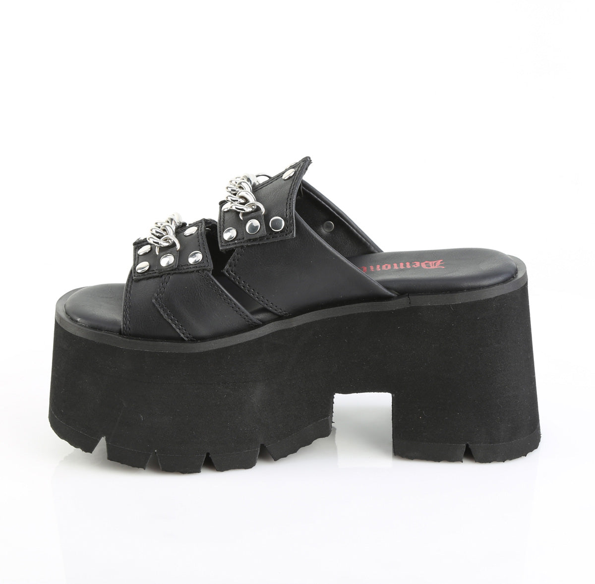 Ashes 08 Goth Platform Slip On Sandals