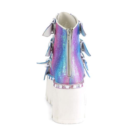 Ashes 70 Goth Platform Ankle Boot Sandals Iridescent