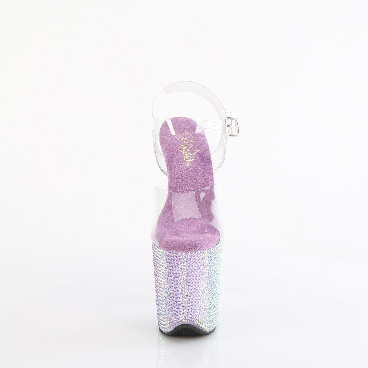 Bejeweled 808RRS Lilac Purple Iridescent Rhinestone 8" Platform Heels Pleaser Direct - Totally Wicked Footwear