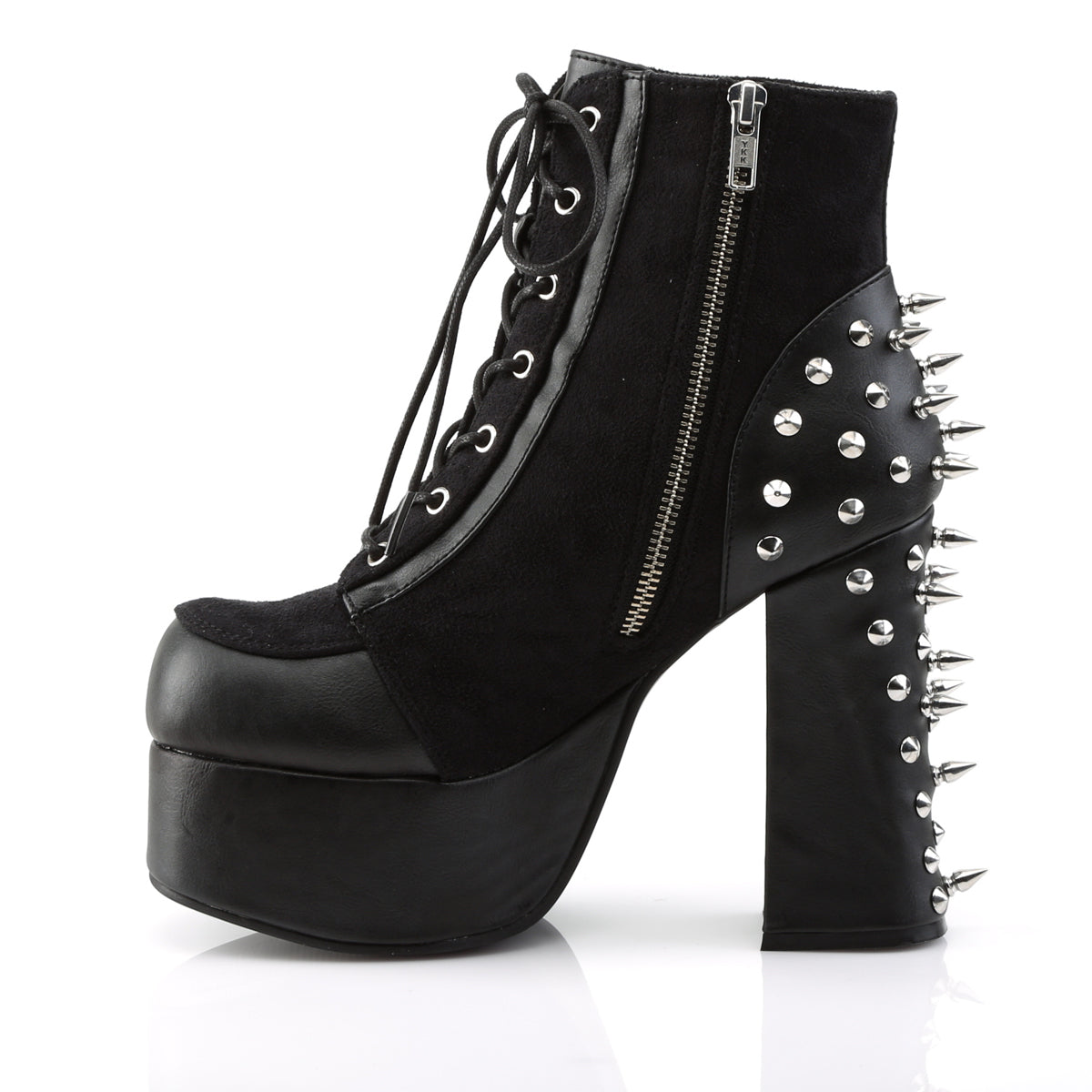Charade 100 Chunky Heel Platform Ankle Boots Spikes