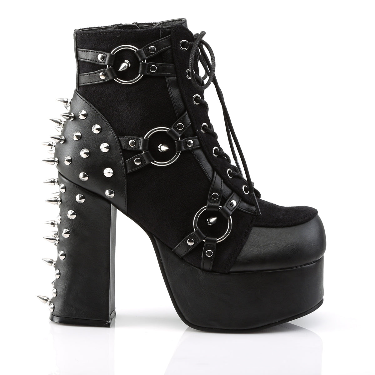 Charade 100 Chunky Heel Platform Ankle Boots Spikes