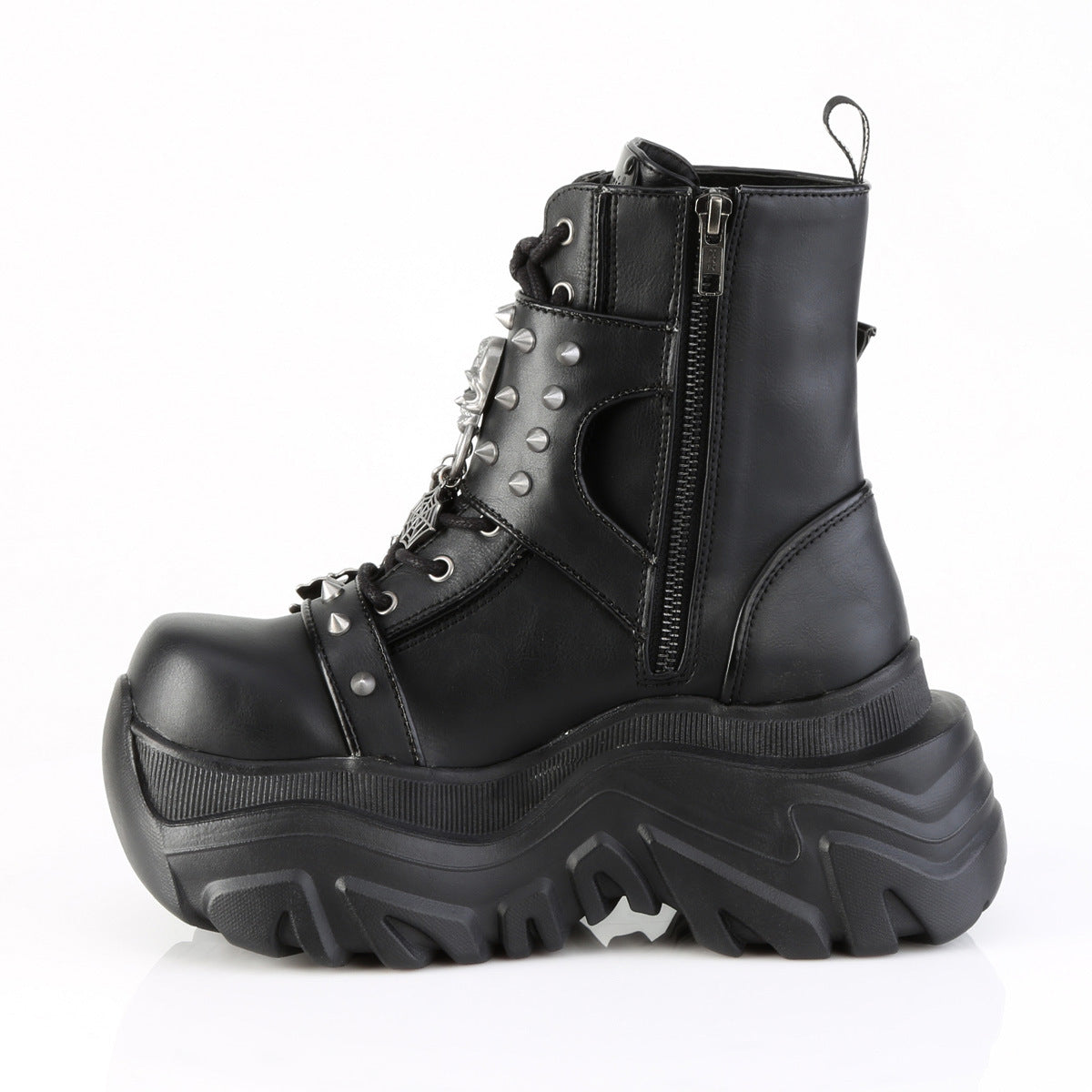 Echo 60 Chains and Charms Platform Goth Punk Ankle Boots