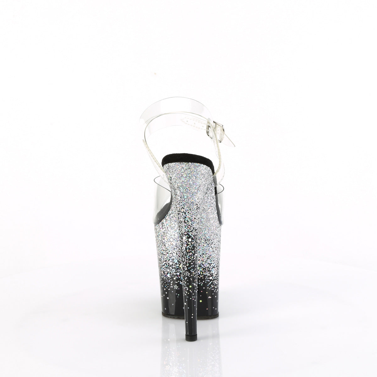 Flamingo 808SS Silver Hologram Glitter 8" Platform  High Heel Sandals - Direct - Totally Wicked Footwear