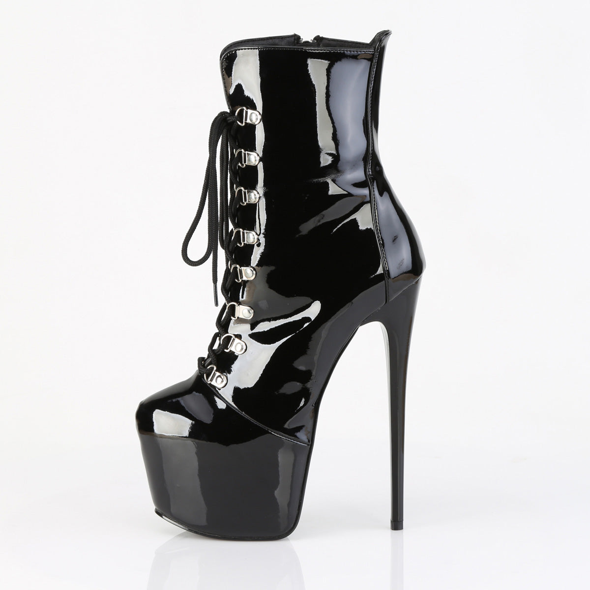 Juicy 114 Patent Slim 7" Stiletto Platform Slip On Heels - Direct - Totally Wicked Footwear