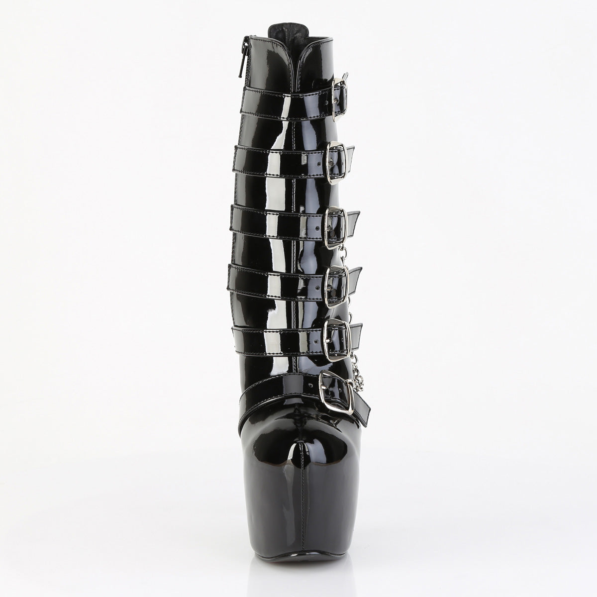 Juicy 1015 Patent Slim 7" Stiletto Platform Slip On Heels - Direct - Totally Wicked Footwear