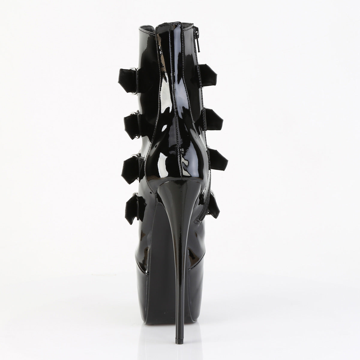 Juicy 1023 Patent Slim 7" Stiletto Platform Slip On Heels - Direct - Totally Wicked Footwear