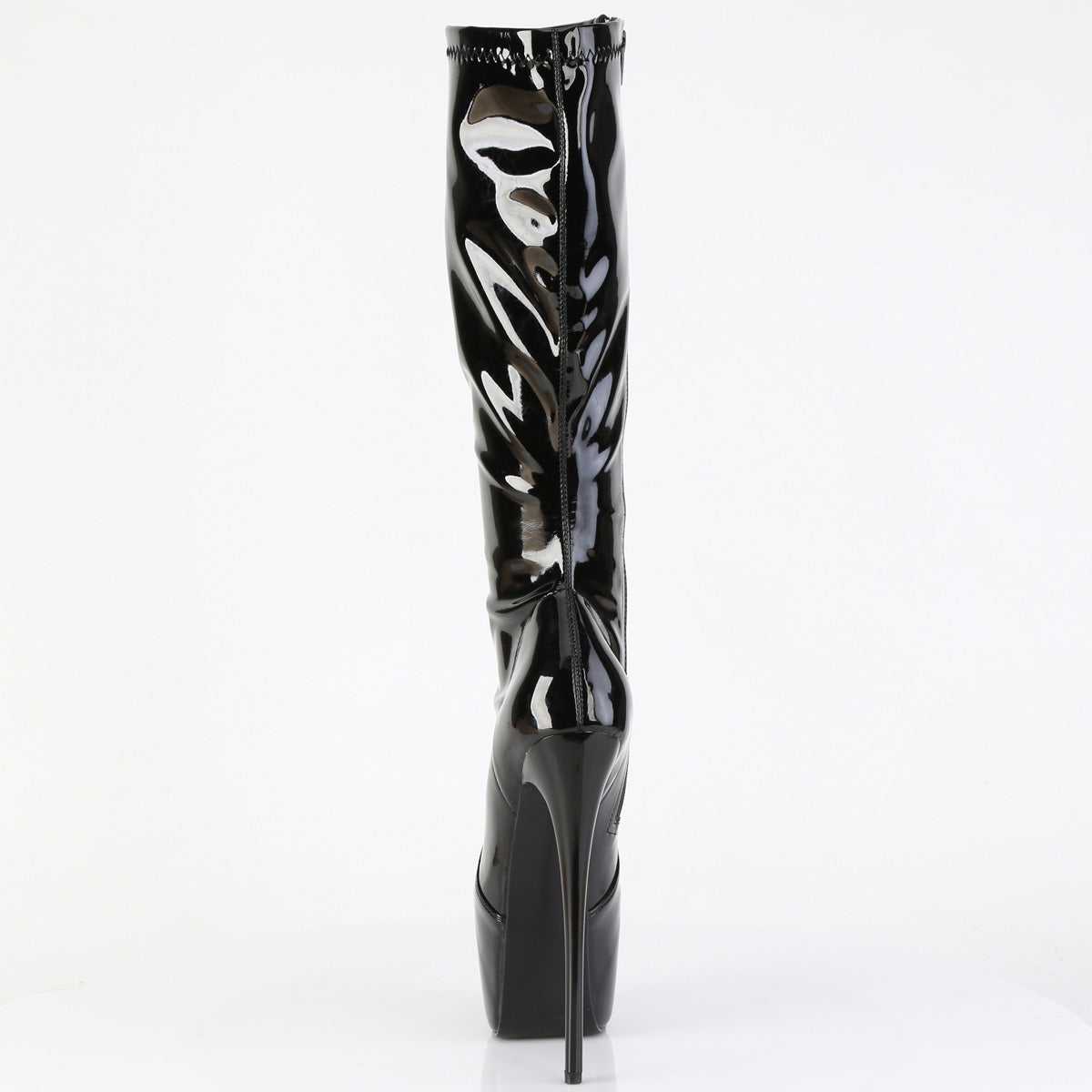 Juicy 2000 Patent Slim 7" Stiletto Platform Slip On Heels - Direct - Totally Wicked Footwear